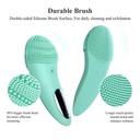 Brosse vibrante silicone double faces