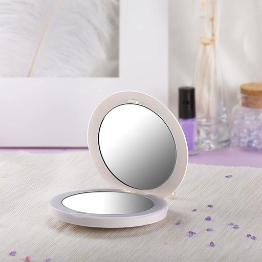 [TB-1275B] Mini miroir double à éclairage LED